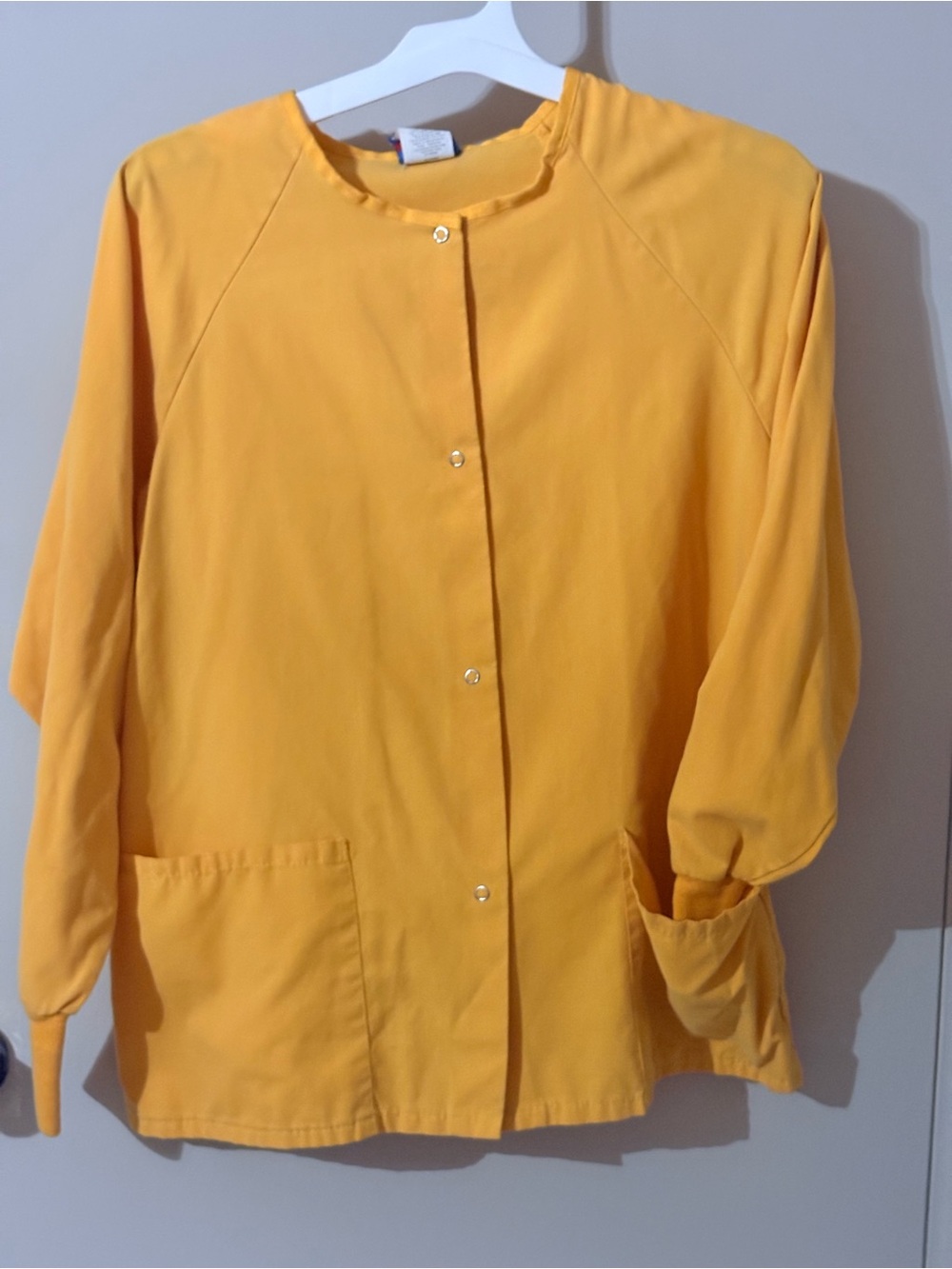 Gel scrubs Bright Mustard Yellow Button-Front scrub Jacket small